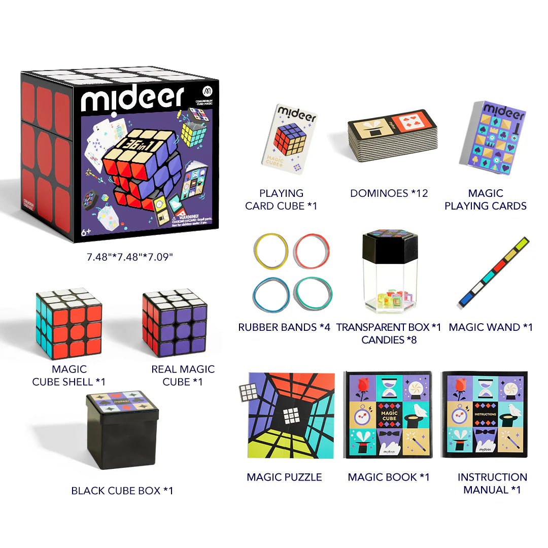 A cube of magic and puzzles