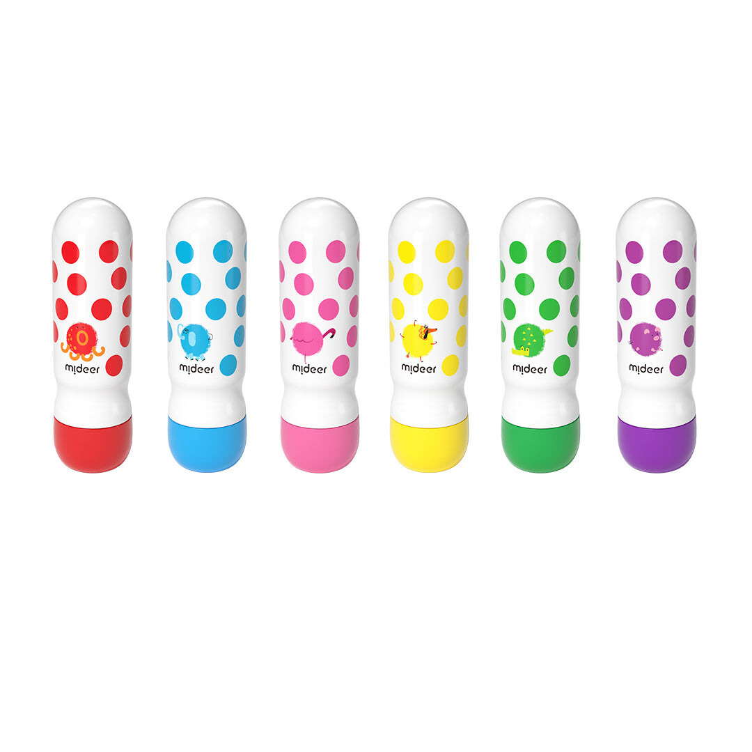 Washable felt-tip markers - 6 colors