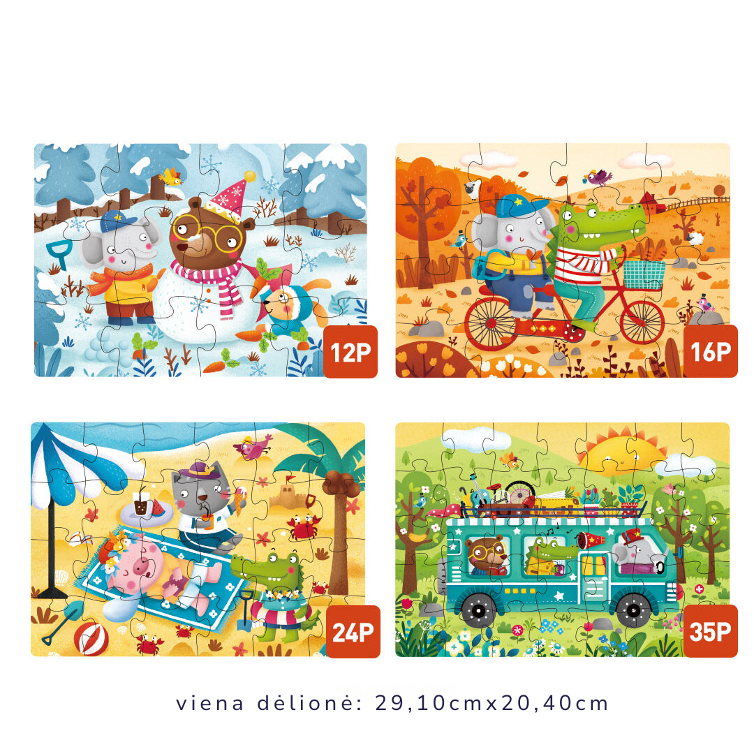 Level Up 4in1 Puzzle Set &quot;Four Seasons&quot; 