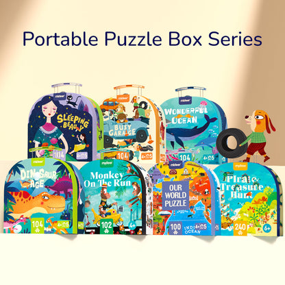 Portable Puzzle Box: Wonderful Ocean 104P.